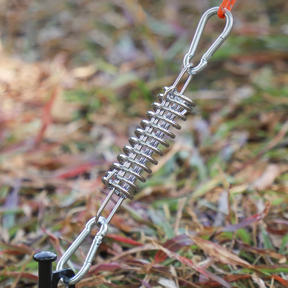 

Camping Carabiner Spring Buckle High Strength Steel Hook for Tent Wind Rope Fixed Buckle Tarps Outdoor Gear Accessories