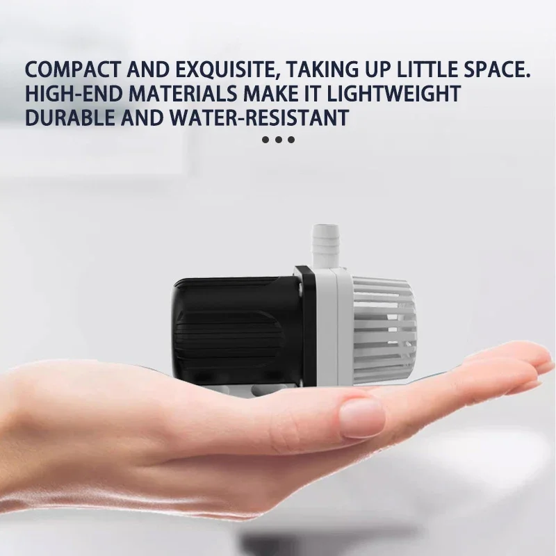 Water Pump DC12V 10W 15W 20W High Pressure Ultra Quiet Solar Lift 2/3/4M 600/700/800L/H Brushless Motor Submersible Water Pumps
