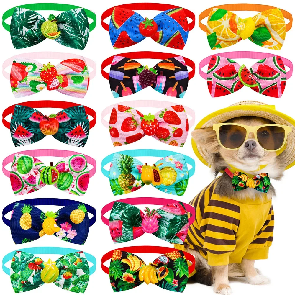 Bulk Summer Small Dog Bow Tie For Dogs Pets Grooming  Bows Dog Pet Bowties Collar Dog Grooming Products For Small Dogs