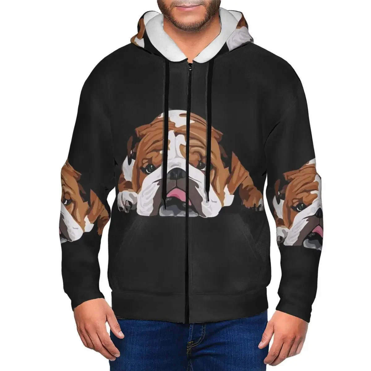 Sharpei Shar Pei الكلب سستة هوديس Harajuku البلوز الخريف الشتاء الرجال النساء بلوزات طويلة الأكمام بلايز