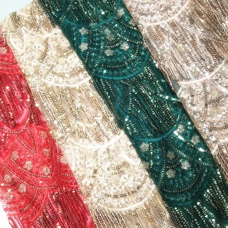 Tassel Sequin Fabric Performance Dress Fantasy Color Clothing Wholesale Cloth Diy Apaprel Sewing Fabric Material