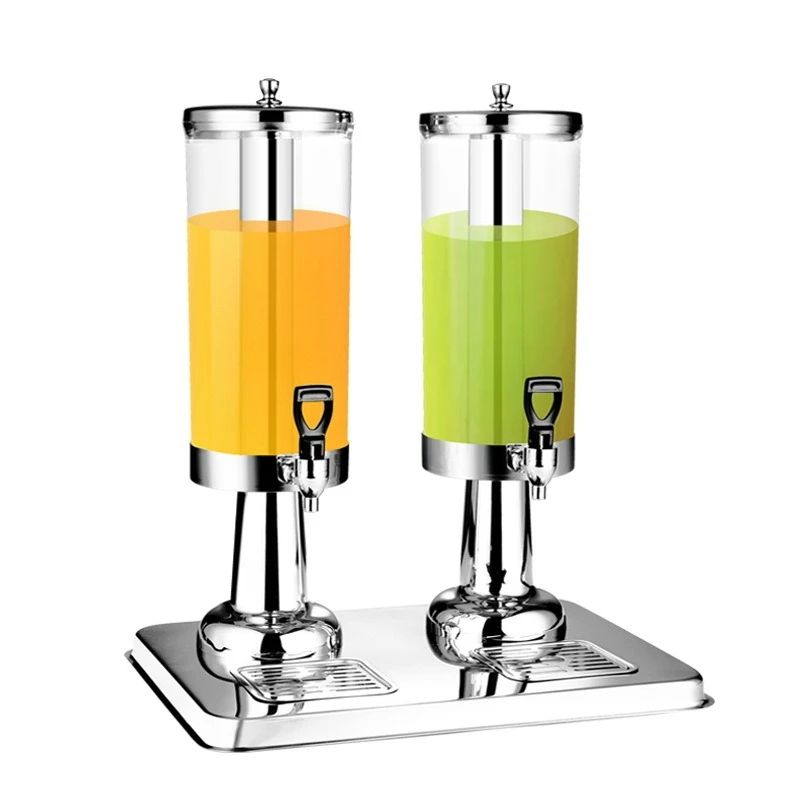 Stainless steel juice tripod single and double head cold drink machine hot pot shop sesame oil commercial transparent