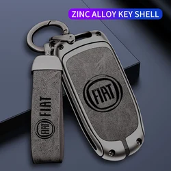 Zinc Alloy Car Smart Remote Key Full Cover Case Holder Shell Protector For Fiat Freemont 2018 500X 500 500L Keychain Accessories