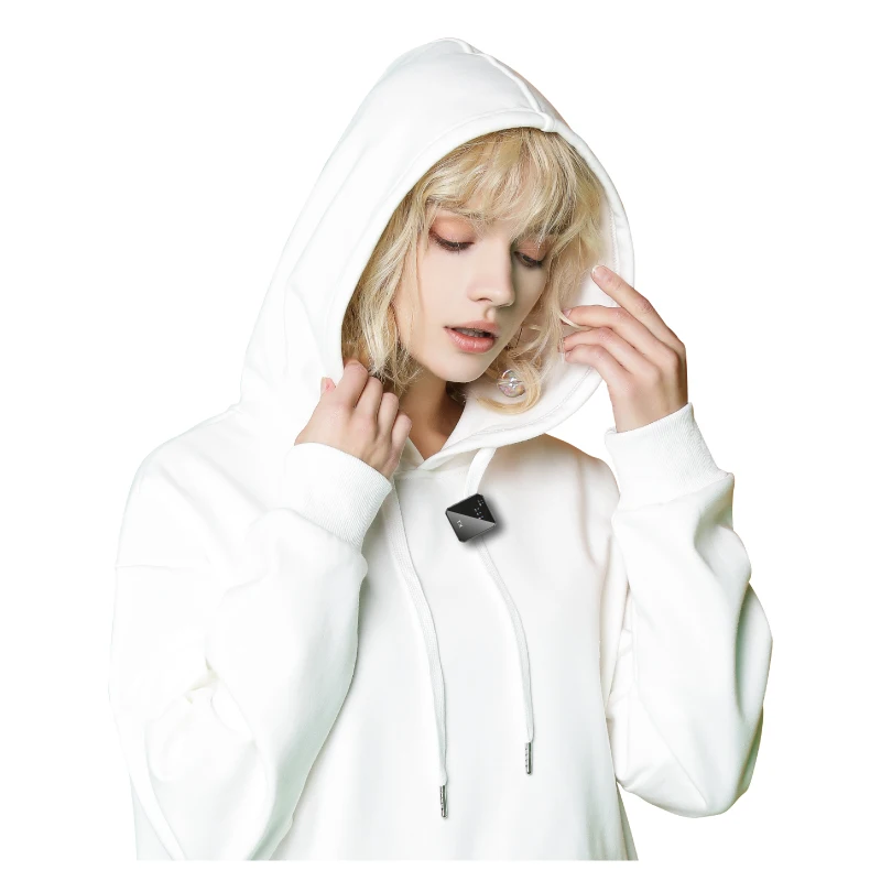 NUNAVO ميكروفون للمقابلة اللاسلكية، ميكروفون احترافي محمول باليد لهاتف iPhone، مبدع محتوى الهاتف الذكي، بث ميكروفون iOS Android