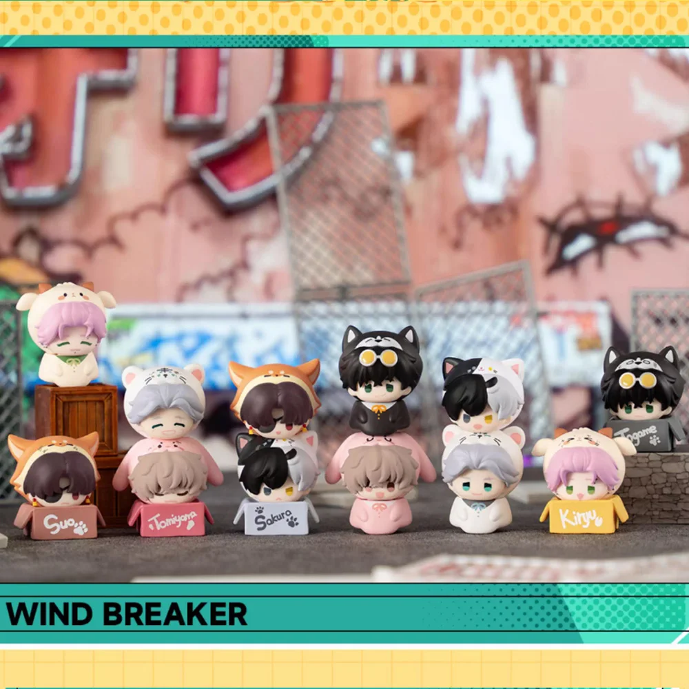 Nieuwe Echte Windbreker Blind Box Winddicht Windgong Schattig Huisdier Stapelen Speelgoed Trendy Speelgoed Mystery Box Desktop Decoratie Op Voorraad