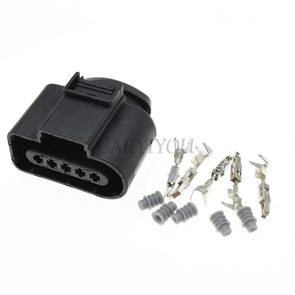 1 Set 5 Pin Way 1.5mm Electrical Plug Auto Sealed Male Female Connector Kit 1J0973805 1J0973705 For AUDI VAG For Volkswagen