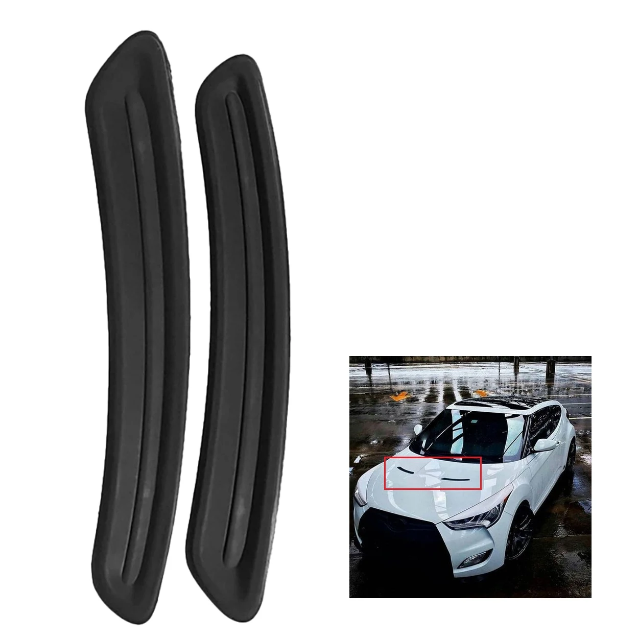 Задняя крышка вентиляционных отверстий для Hyundai Veloster 2011-2017 Right