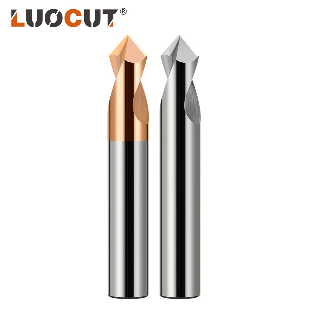 

Spot Drill 90 Degrees 2-12mm Chamfer Mill Stub Start Location Center Bit CNC Router Bit Milling Cutter Carbide End Mill