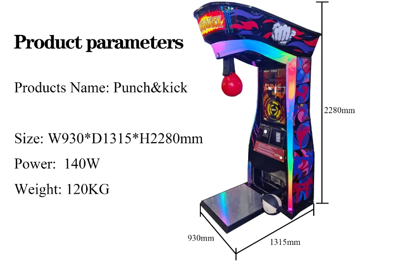 Banana Land Park 2025 Punzonatrice Boxe Gioco/macchina da boxe Elettrica/macchina da punzonatura Giochi arcade Boxe