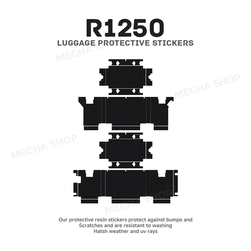 Frosted Motorcycle Suitcase Anti-Slip Stickers Kit Top Side Box Luggage Case Decor Decal Fit for R1200GS R1250GSA F750GS F850GS