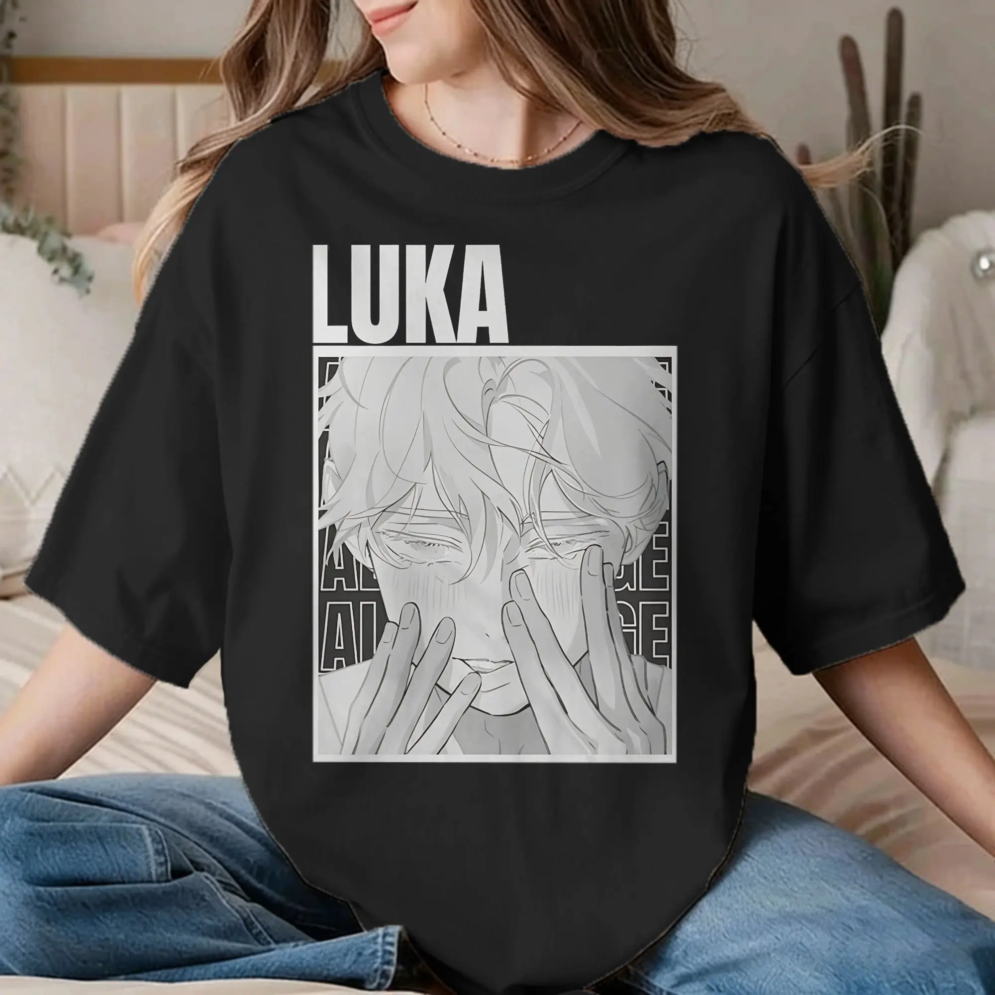 Men Women's Luka Alien Stage Anime T Shirts  Cotton Clothes Vintage Short Sleeve Crew Neck Tees 4XL 5XL T-Shirts