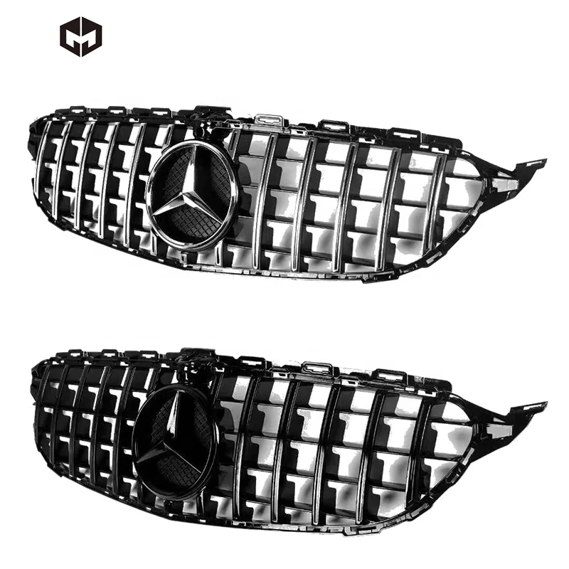 Hight Quality Manufacture ABS Front Grill Grille Intake Grid For  Ben z C-Class W205 C63 Amg