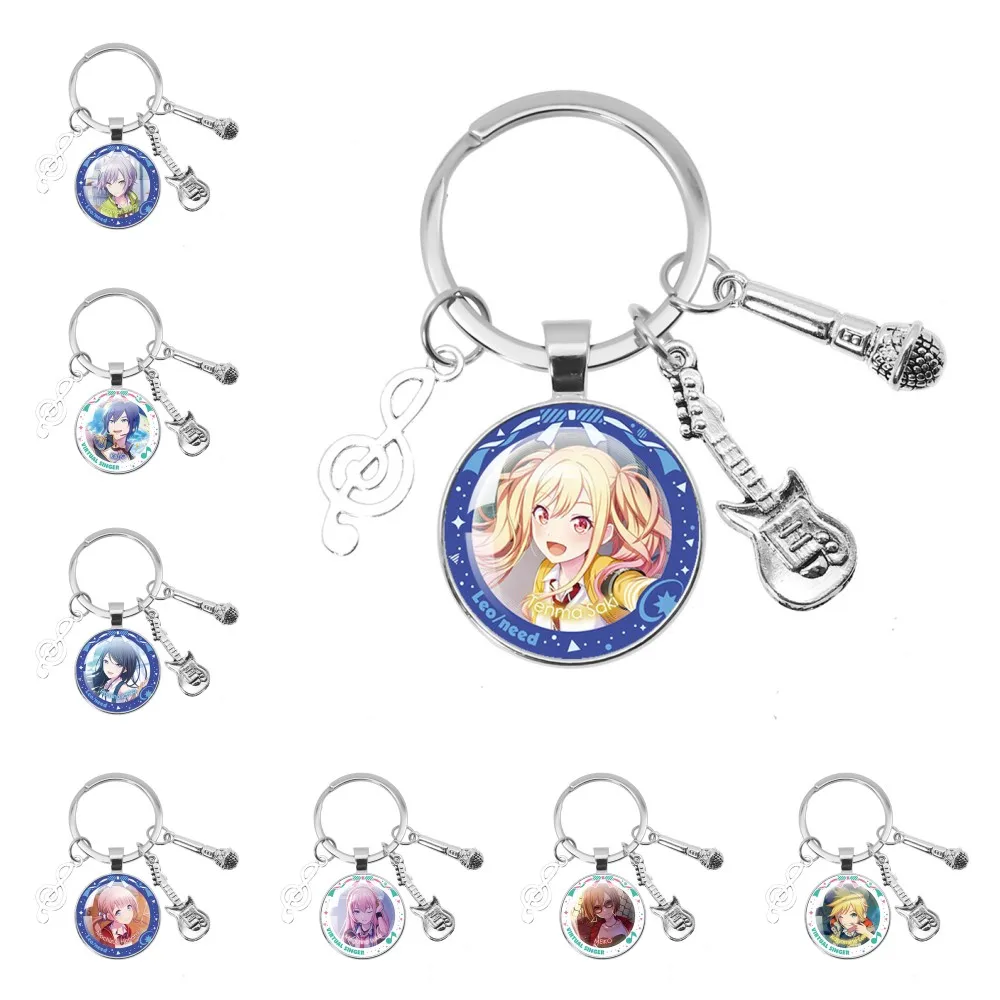 

MORE MORE JUMP! Vivid BAD SQUAD Wonderlands×Showtime Leo_need Music Themed Cartoon Characters Photo Glass Keychain Gifts