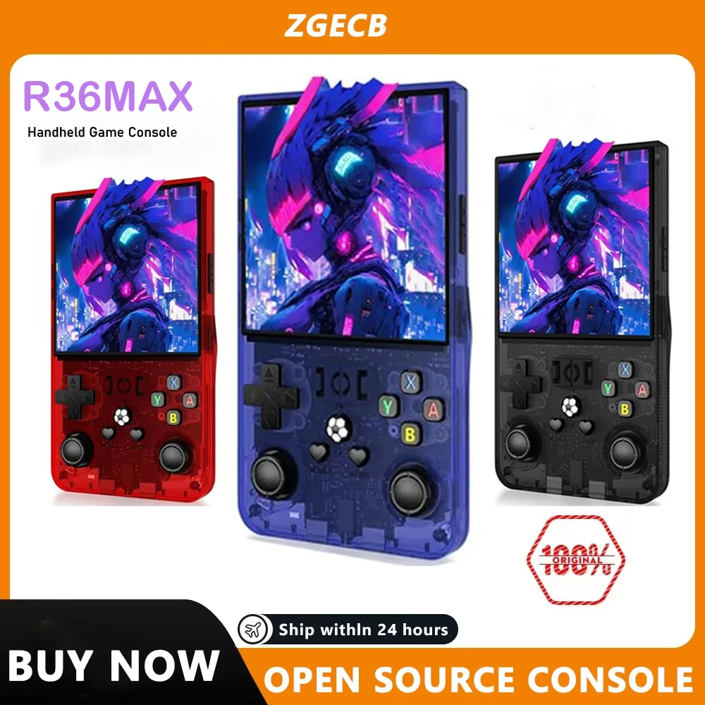 FLLAPT R36MAX  Retro Handheld Video Game Console Open source Linux system, has God of War playable, supports WIFI fighting