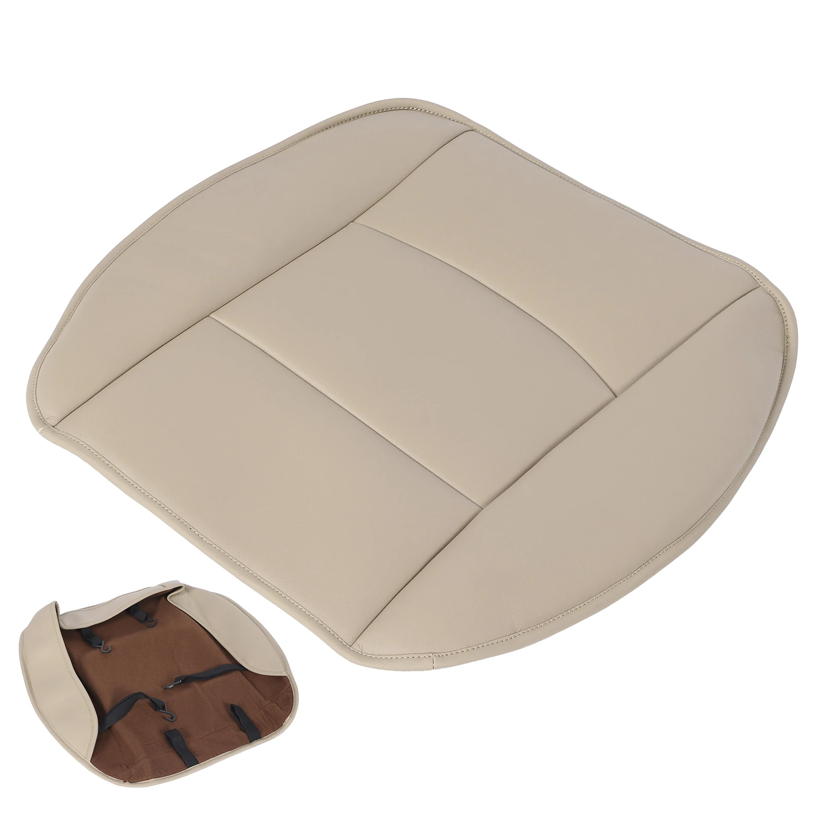 PU Leather Car Replacement Seat Cushion Pad Front Seat Protector Mat Cover for 4 Door Sedan SUV