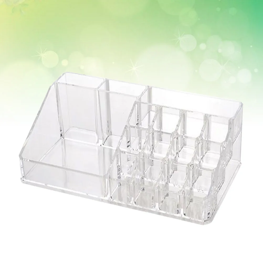 

Multifunctional Clear Acrylic Cosmetics Storage Box Organized Rack for Lip Gel Nail Polish Foundation Stick Beauty Gadgets