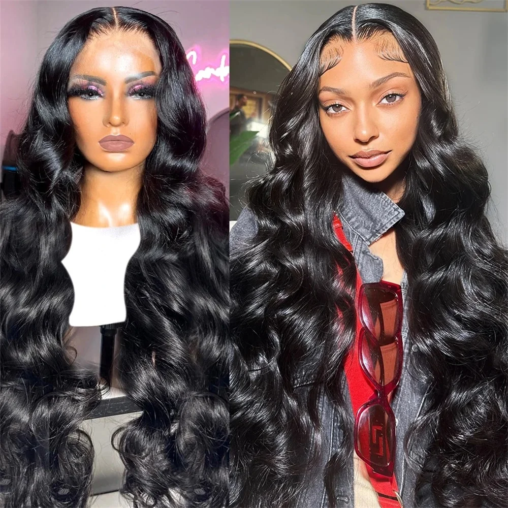 13x6 Body Wave Lace Frontal Wigs For Women 13x4 Lace Front Human Hair Wigs PrePlucked Baby Hair 19A Brazilian 360 Full Lace Wig