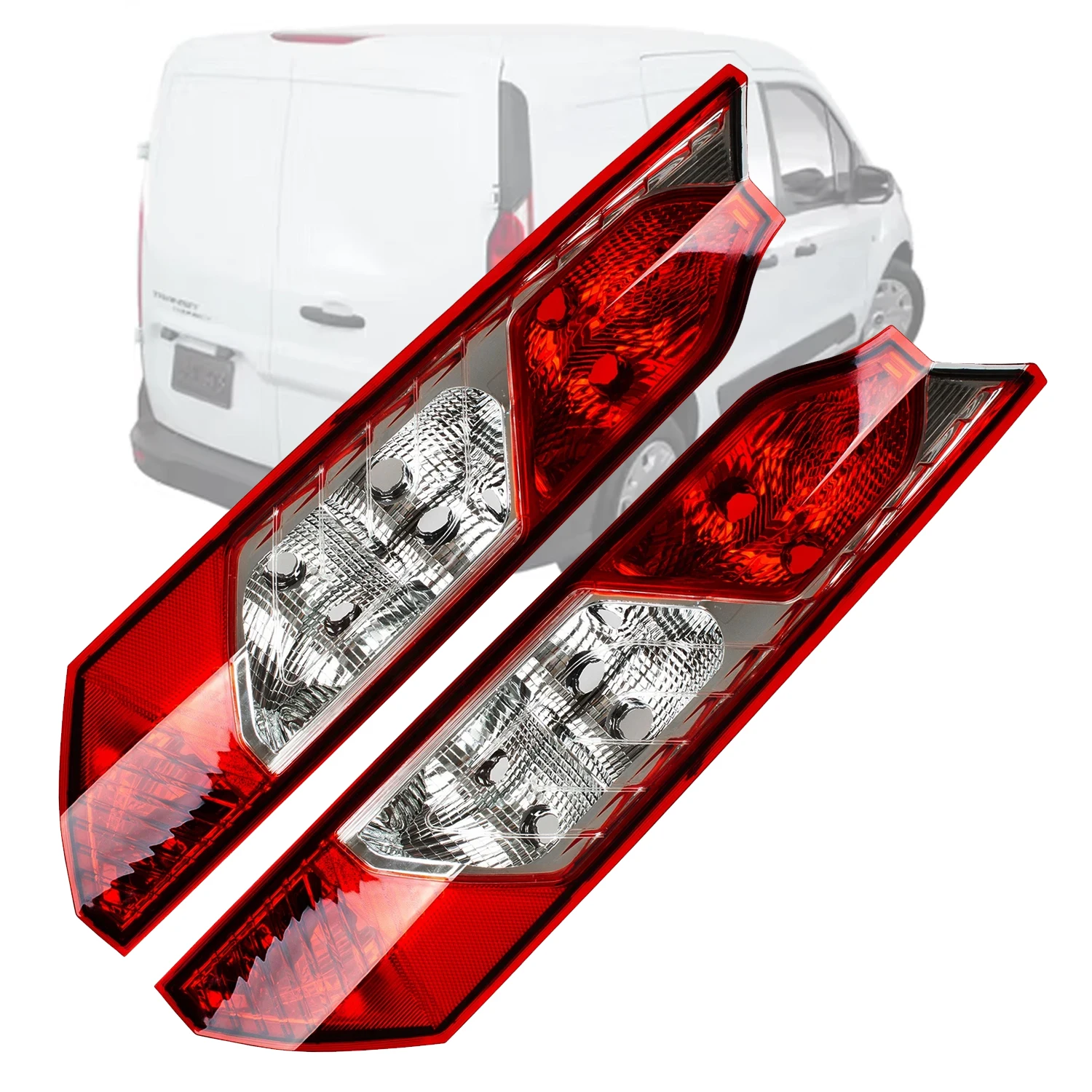 

Taillight Rear Tail Light Lamp Lens Left & Right Side LH & RH Without Circuit and Bulb For Ford Transit Connect MK2 2014 - 2024