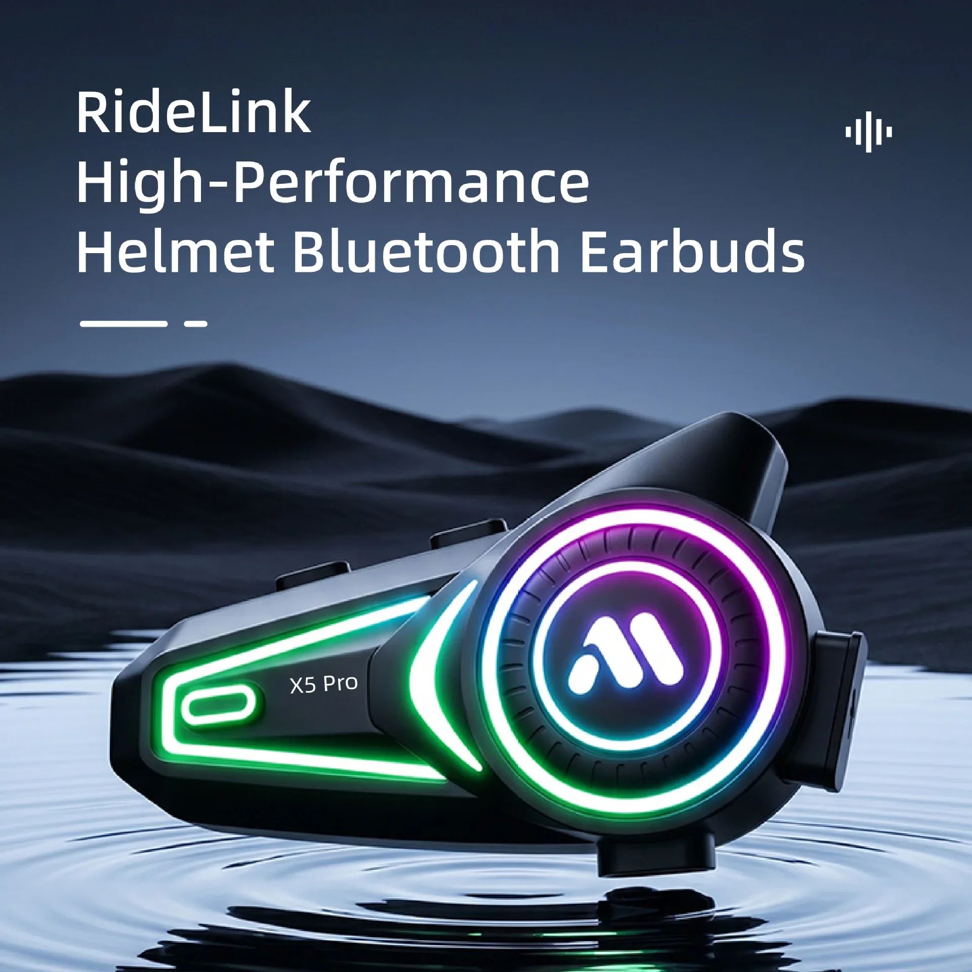 Motorcycle Helmet Dedicated 6 0 Bluetooth Headset With FM Radio Music Playback Navigation For Safe Riding Outdoor Travel Use