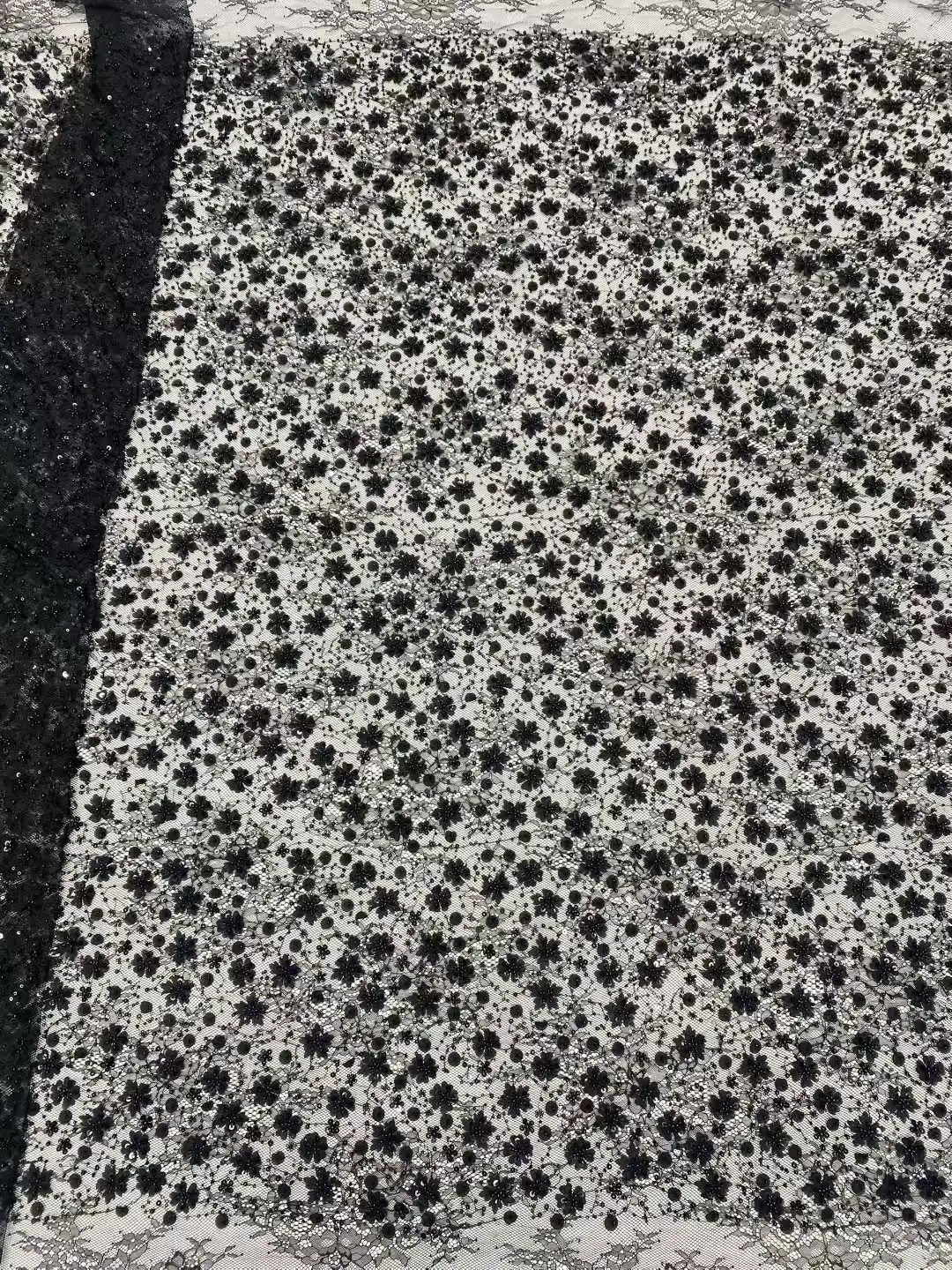 ثلاثية الأبعاد الخرز الأفريقي الترتر أقمشة الدانتيل 2026 جديد الدانتيل والتطريز الترتر شبكة نسيج الدانتيل 5 ياردة للنساء فساتين حفلات الزفاف