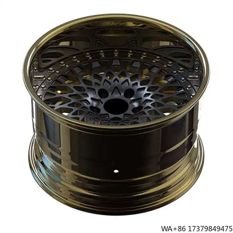 

Customized 2 Piece Brushed Bronze Polished Lip 18 Inch 21inch 5x110 Deep Dish Concave Chromed Forged Alloy Wheel Rims