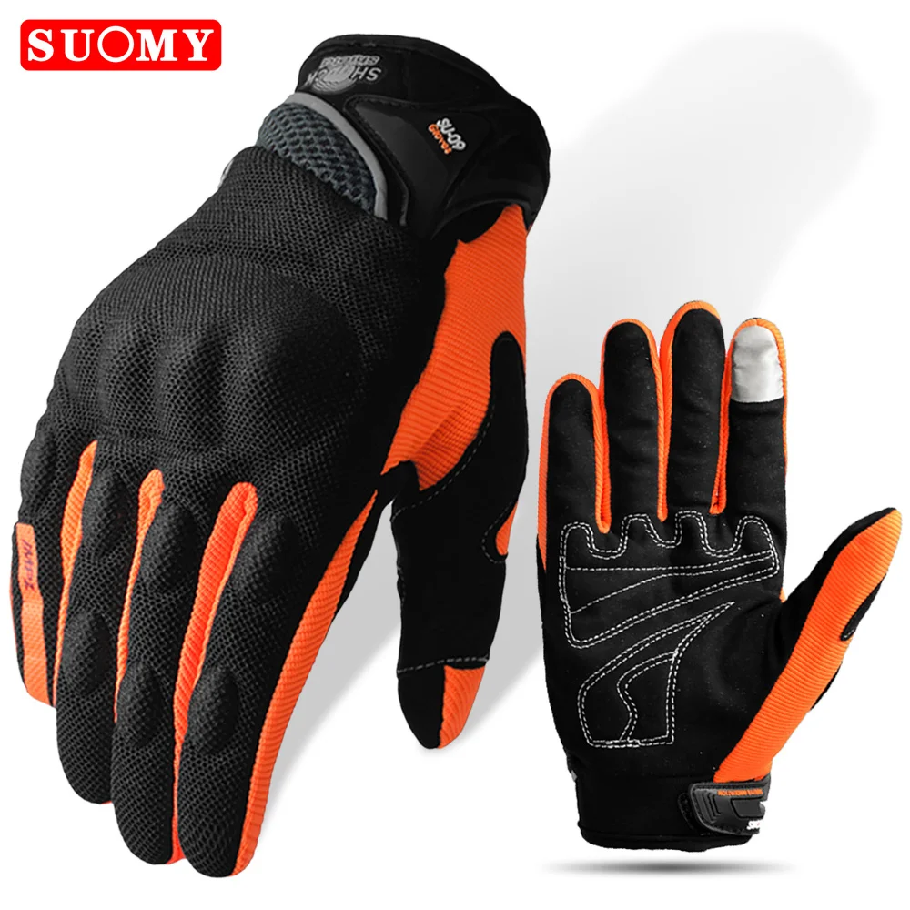 SUOMY Motorcycle Gloves Moto Racing Gloves Touch Screen Breathable High quality Protective Motoqueiro Guantes Motocicleta Luvas