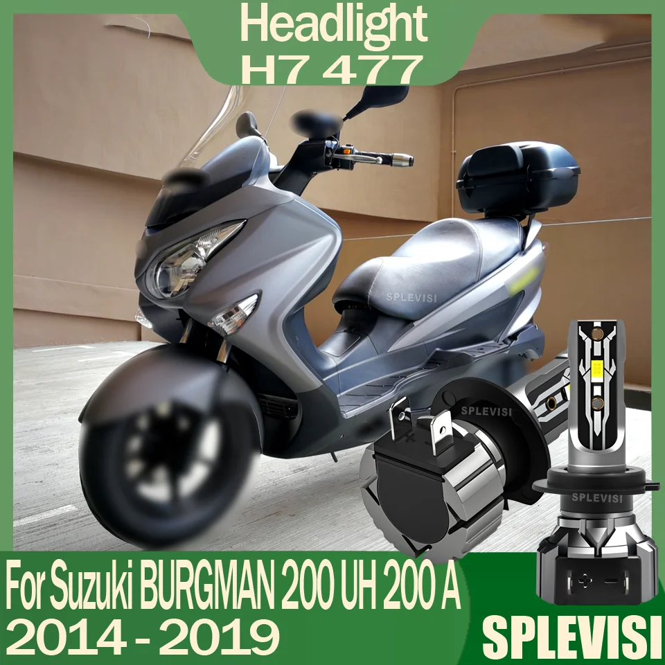 

Improved Nighttime Visibility Shockproof LED Motorcycle Headlight For Suzuki BURGMAN 200 UH 200 A 2014 2015 2016 2017 2018 2019