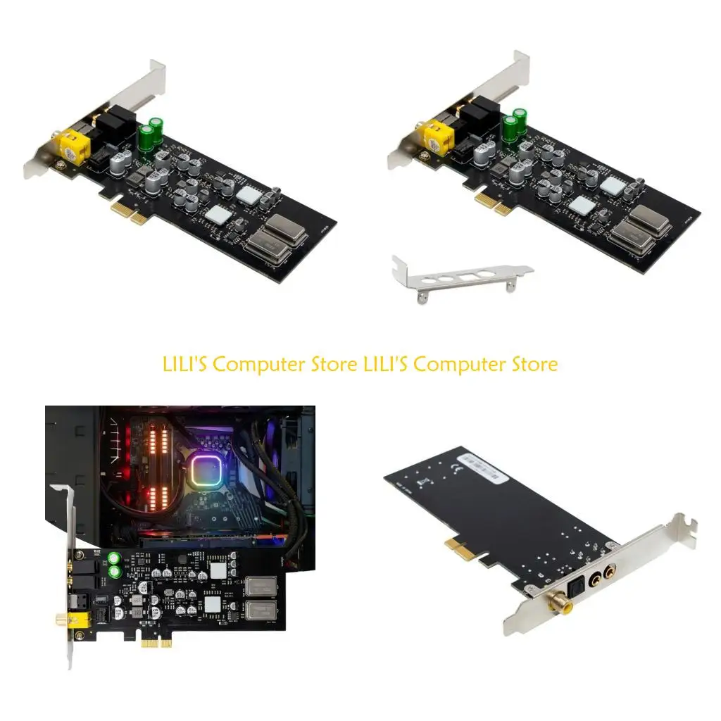 

Профессиональная звуковая карта A52B PCIExpress для микрофонов для наушников и цифровых усилителей