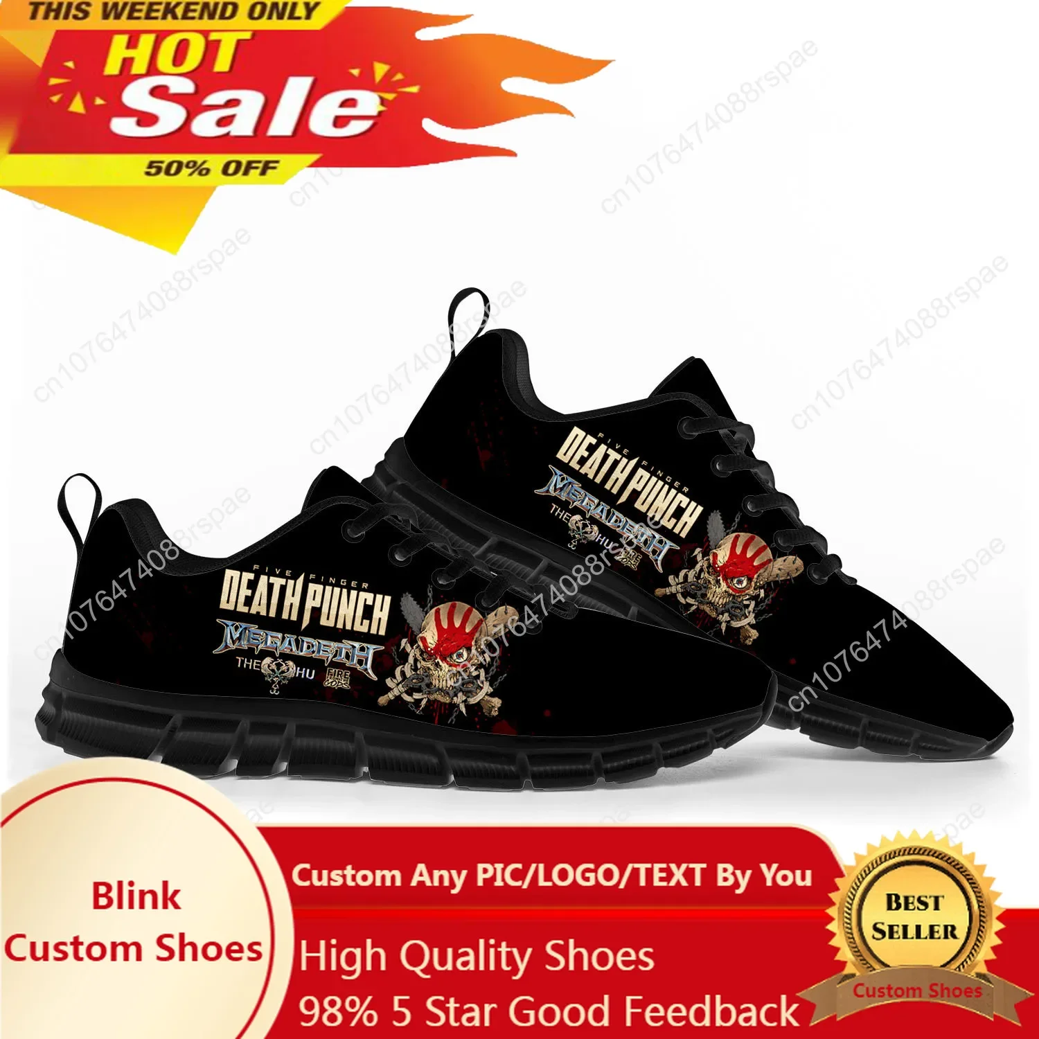 

Five Finger Death Punch Pop Sports Shoes Mens Womens Teenager Kids Children Sneakers Casual Custom High Quality Couple Shoes