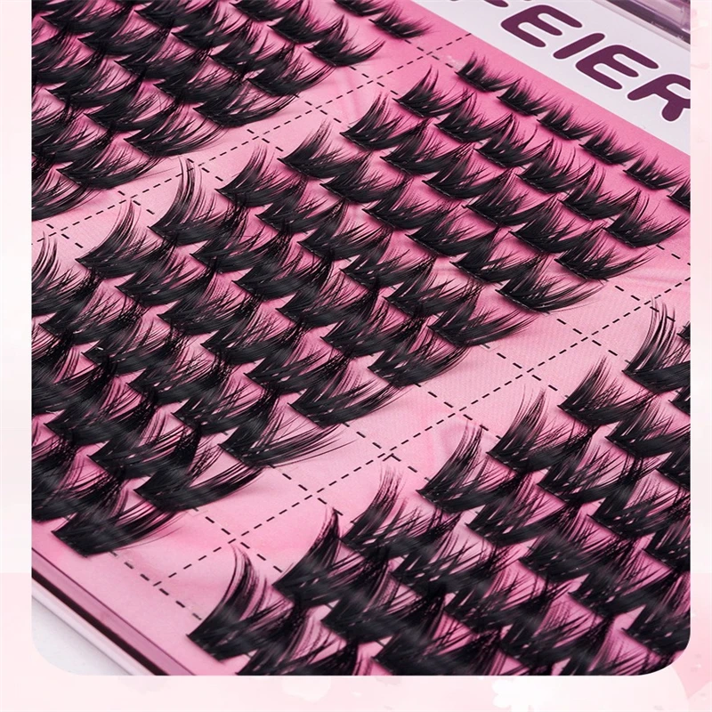 Ciglia finte segmentate moncluster per toelettatura: applicazione pigra per ciglia finte fai-da-te di lunga durata e non macchie