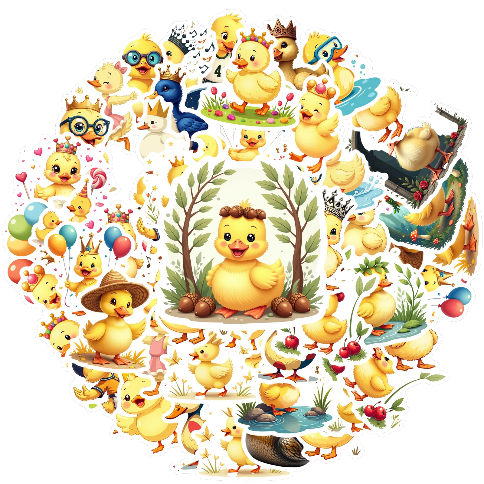 

35-150 шт. милые наклейки, игривые наклейки с животными, канцелярские наклейки для гитары, сделай сам, скейтборд, ноутбук, декор для багажа