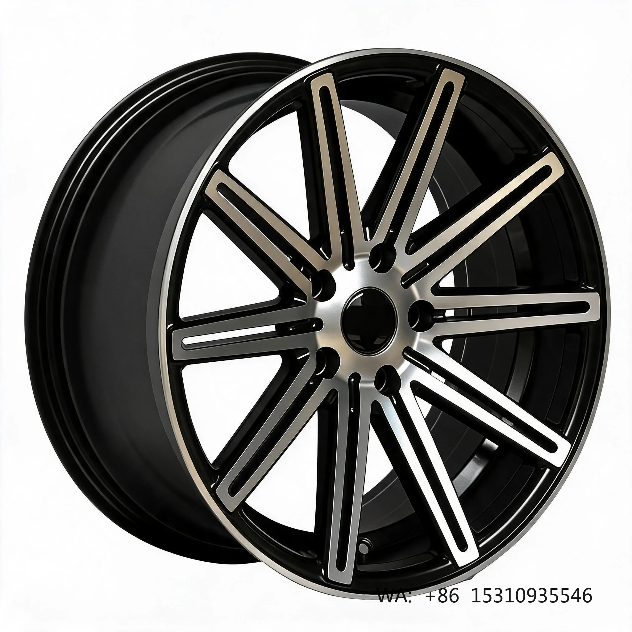 18 Inch Black Custom Forged Alloy Rims high performance aftermarket wheels vehicle exterior appearance upgrade auto tuning