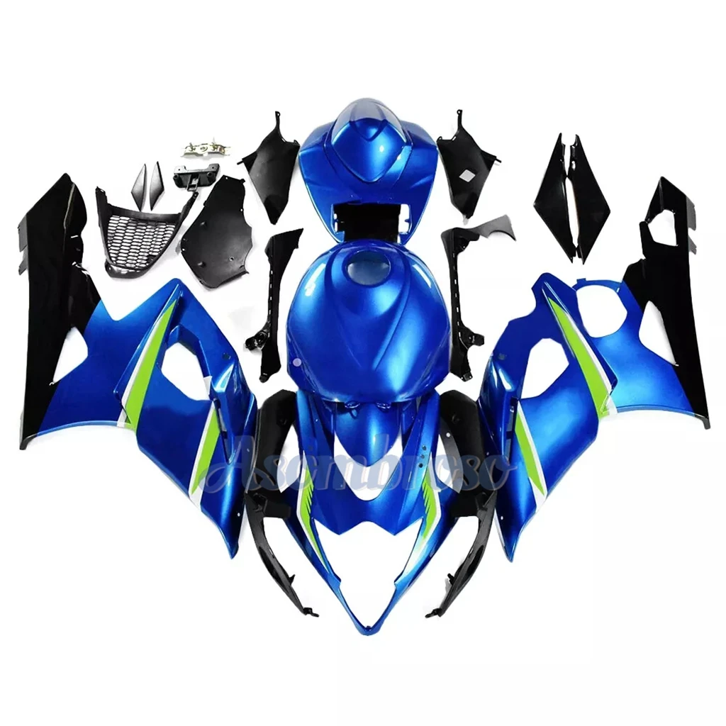 Motorcycle Plastic Fairing set For GSXR 1000 2005 2006 K5 GSX-R1000 05 06 Blue with Fuel Tank Cover