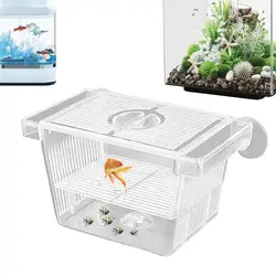 Fish Breeding Box Acrylic Hatchery Incubator Tank Fish Tank Divider Aquarium Breeder Box Fish Acclimation Box Nursery