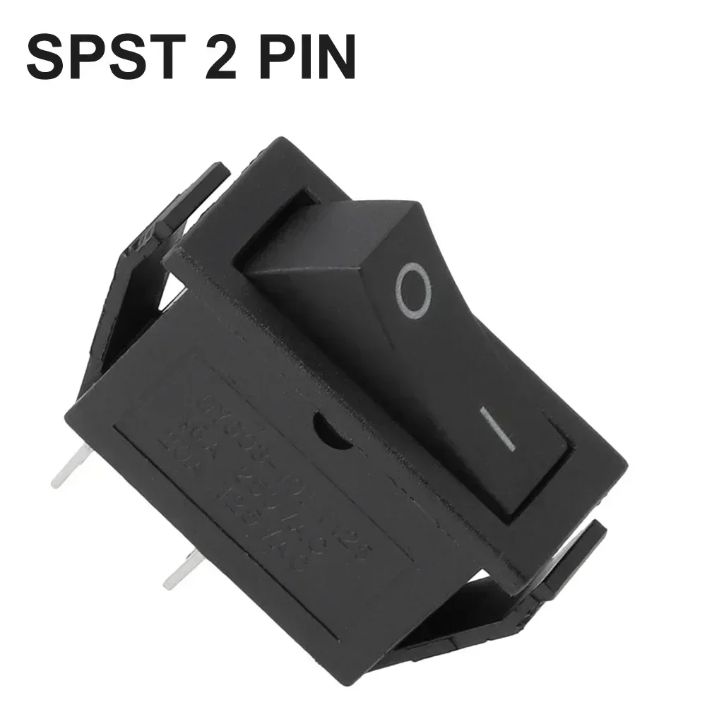 Switch Rocker Switch 1 PCS 2 Position 240Vac 30.5mm X 13.5mm X 31mm Rocker SPST 15A Black Car Dash For Treadmill