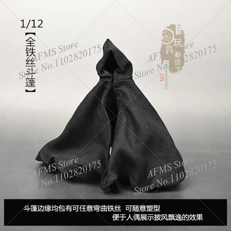 1/12 Scale Collectible Figure Cape Wizard Pointed Hat Cloak Anime Cosplay Combat Doll Accessory Fit 6