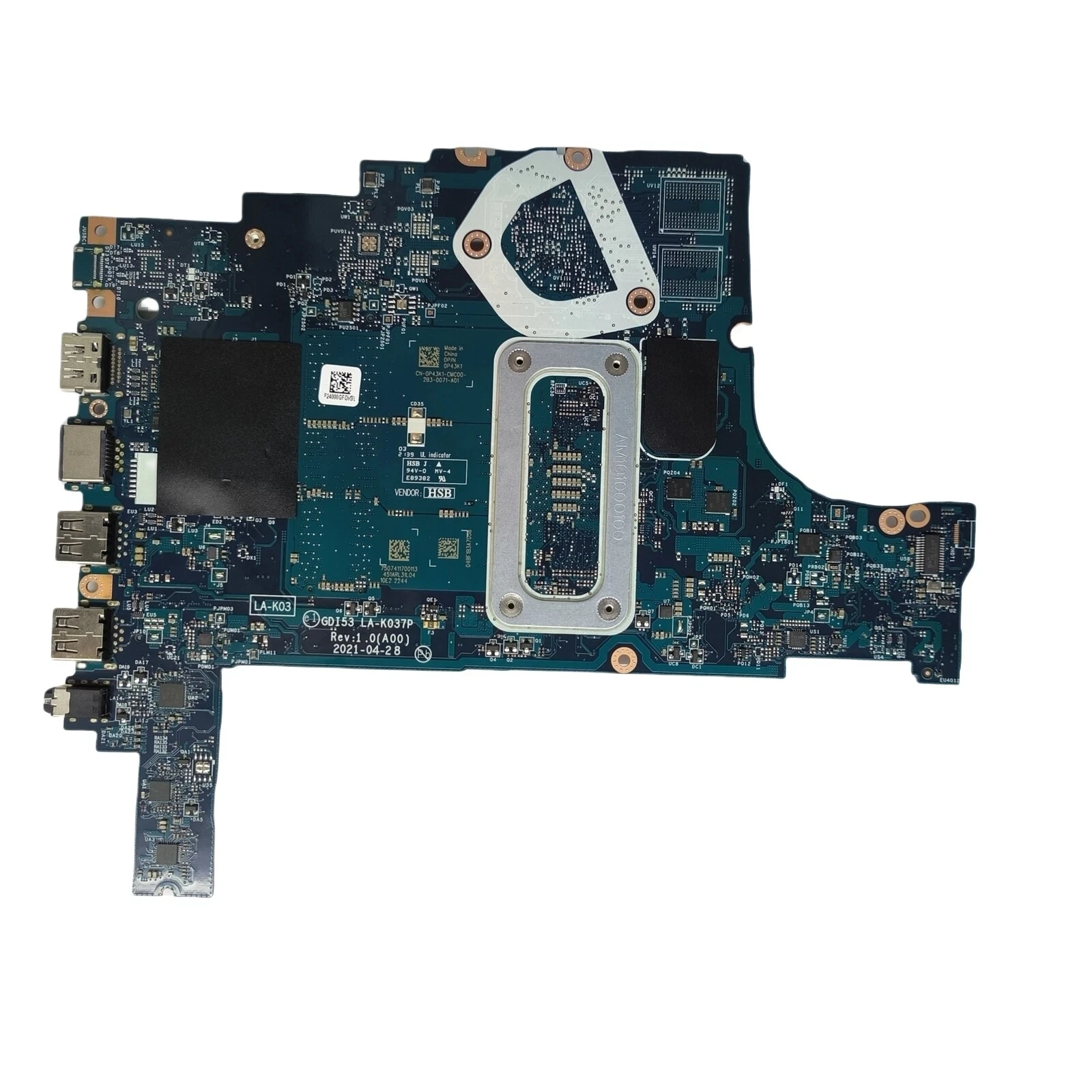 

LA-K037P 0P43K1 for Vostro 3405 Inspiron 3505 GDI53 3050U