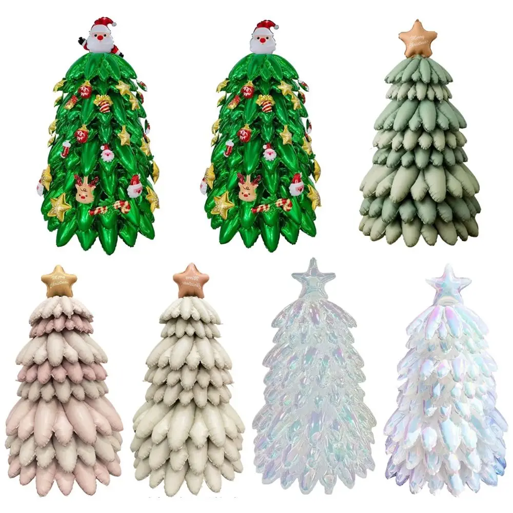 

Aluminum Film Christmas Foil Balloon DIY Inflatable Christmas Tree Balloon Kids Toy Party Props Santa Claus Balloons