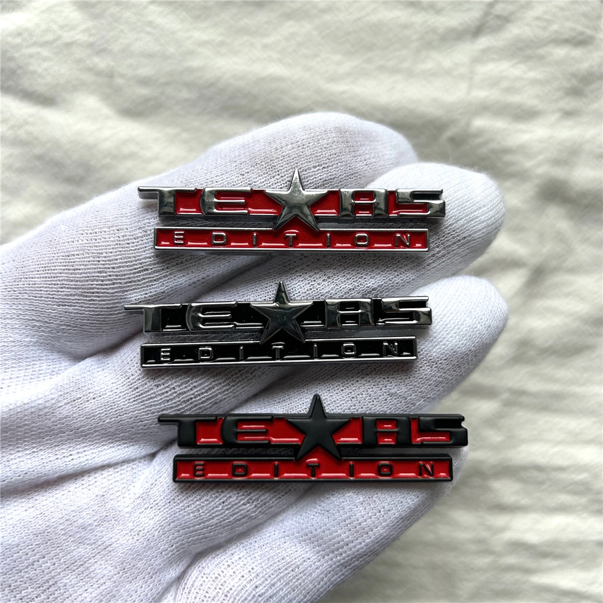 3d texas edição tronco do carro liga de zinco emblema emblema para carro fender corpo traseiro bagageira acessórios adesivo estilo crachá