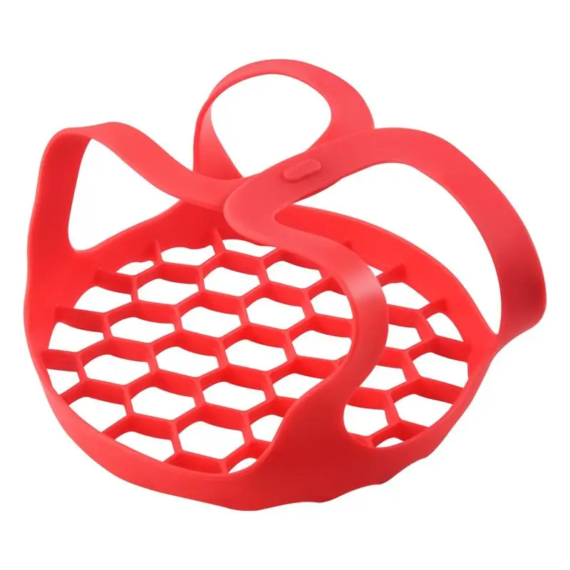 A38T-Silicone Sling Lifter Accessories Compatible With Instant Pot 6 Qt And 8 Qt, And Other Brand Pressure Cookers, Red