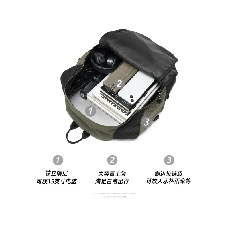 Multifunctional Backpack Men's Short-distance Travel Bag Outdoor Hiking Mountaineering Backpack Large-capacity Schoolbag