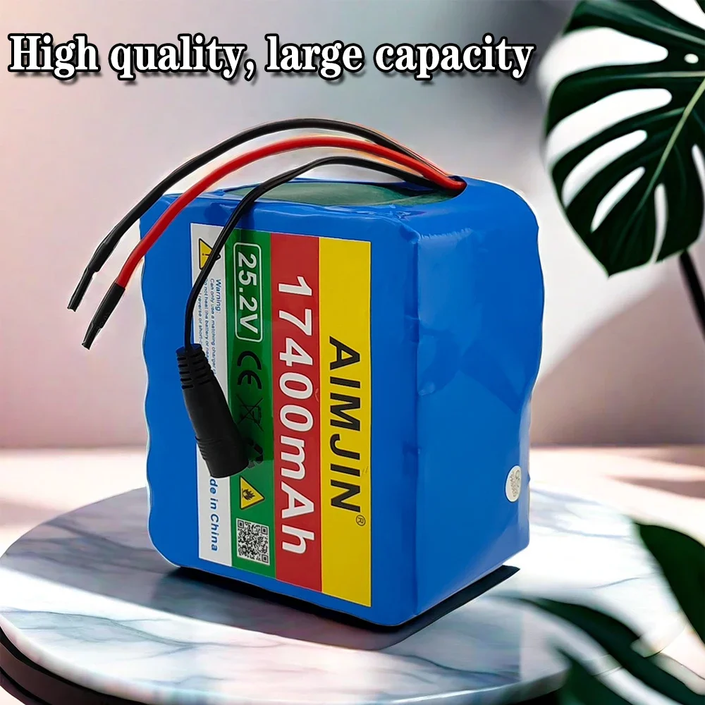 

Новый литиевый аккумулятор 18650, зарядное устройство 25,2 В, 17400 мАч + 25,2 В, 2 А