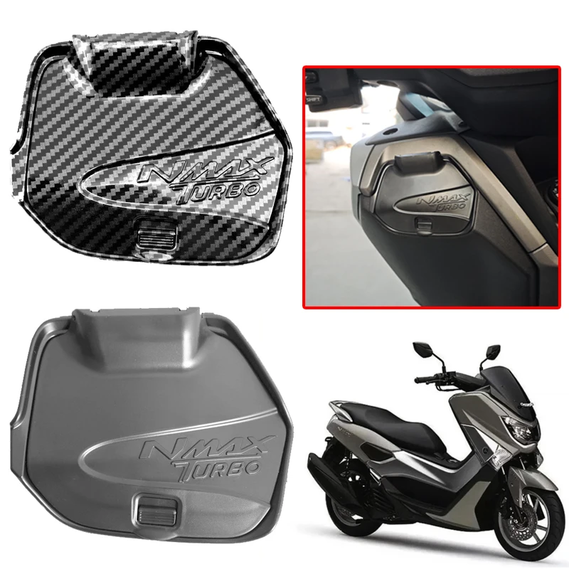 

Motorcycle Storage Cap Tool Box Storage Cover N-MAX155 Pocket Waterproof Dustproof Caps Fit For YAMAHA NMAX155 NMAX 155 V3 2025