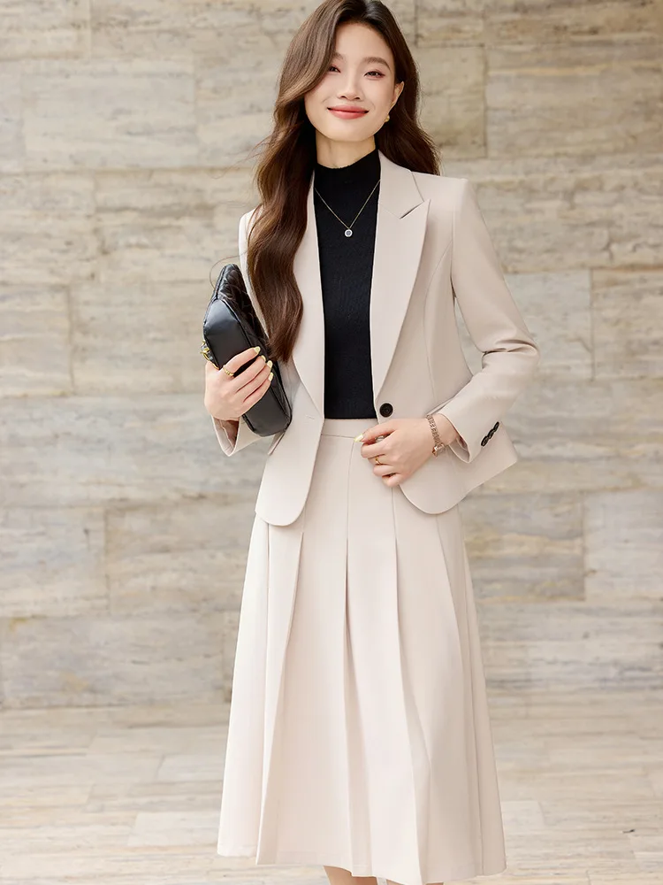 

Off-white petite women's suit2025New high-end professional style commuter short blazer