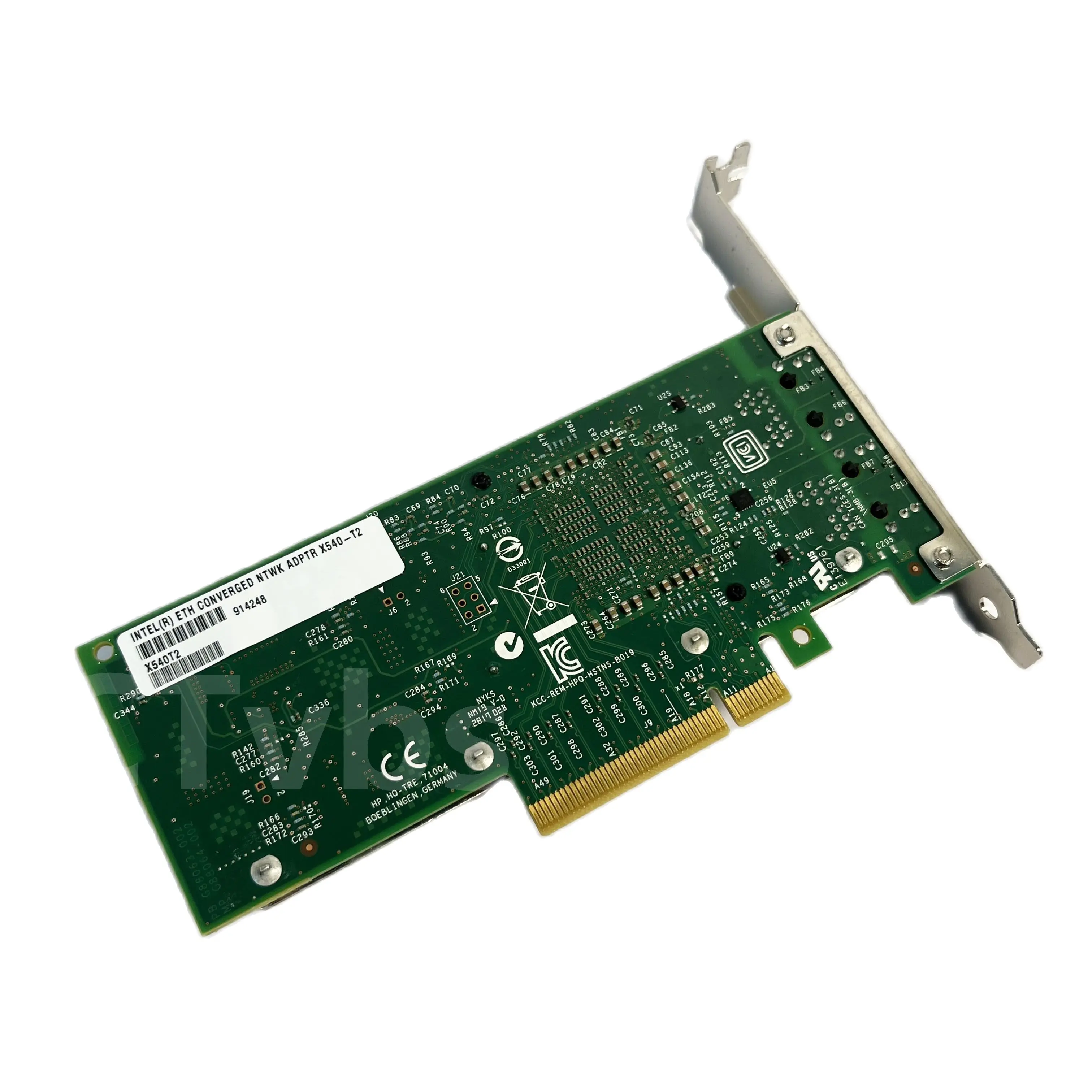 X540-T2 Intel X540 Chipset PCIe x8 Dual Copper RJ45 10Gbps Port Ethernet Network Card Compatible