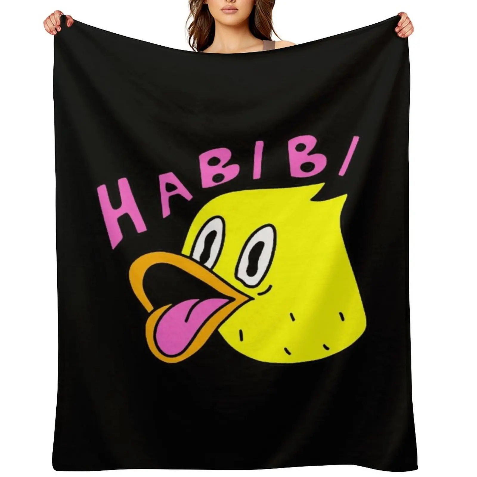 

Quackity Merch Quackity Habibi Duck Gifts For Fans, For Men and Women, Gift Valentine's Day Throw Blanket Moving Loose Blankets
