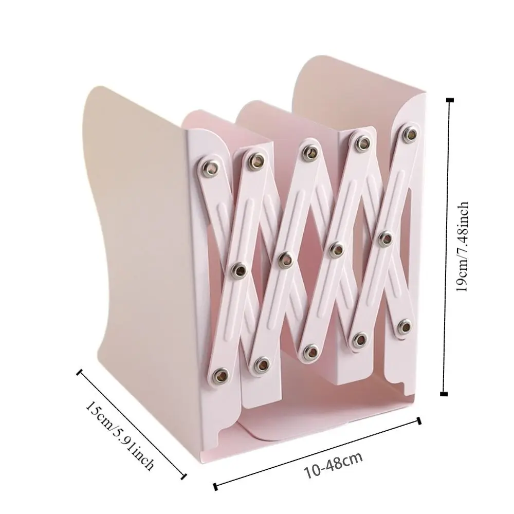 Fashion Multi-functional Bookends Retractable Folding Book Stand Adjustable Office Accessories Bookshelf