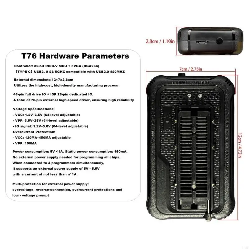 R58F T76 USB -Programmierer BGA153/BGA169 -Adapter für EEPROM oder NAND EMMC mit Adapter
