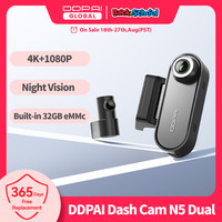 DDPAI 4K Dash Cam N5 Dual Front and Rear 4K Ultra HD Resolution AI Dash Camera NightVIS ADAS GPS  Auto record
