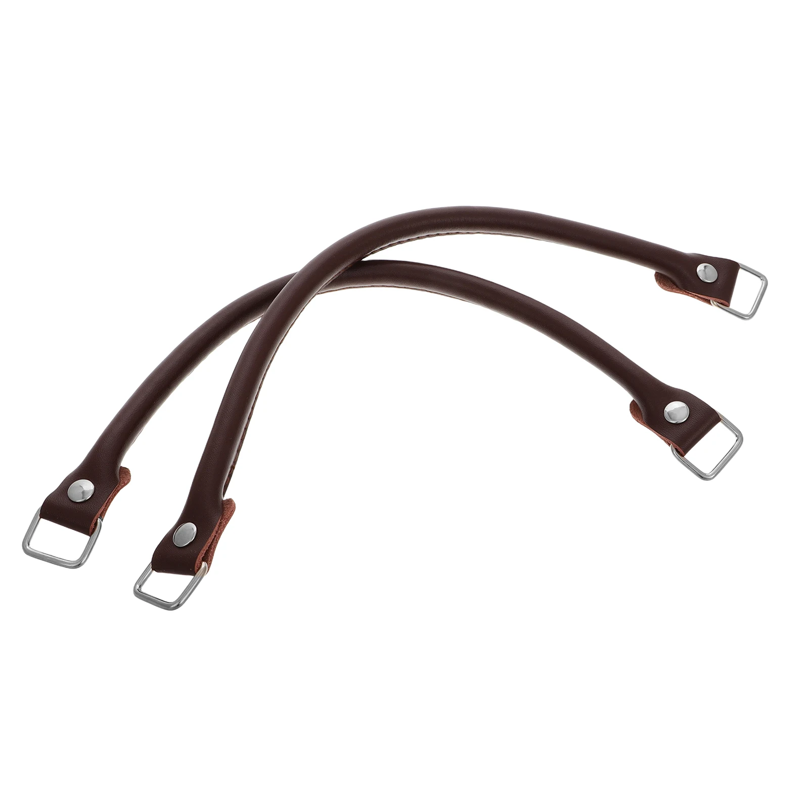 

2 Pcs Handbag Handle Suitcase Handles for Making Shoulder Strap Brown
